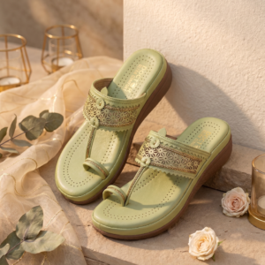 Doctor Ultra Comfort Women Kolhapuri Comfort Chappal | Sage Green