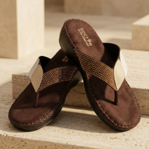 Doctor Ultra Comfort Women’s Embellished Chappal | Brown